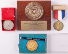 David Hemery a collection of United States Collegiate and European medals