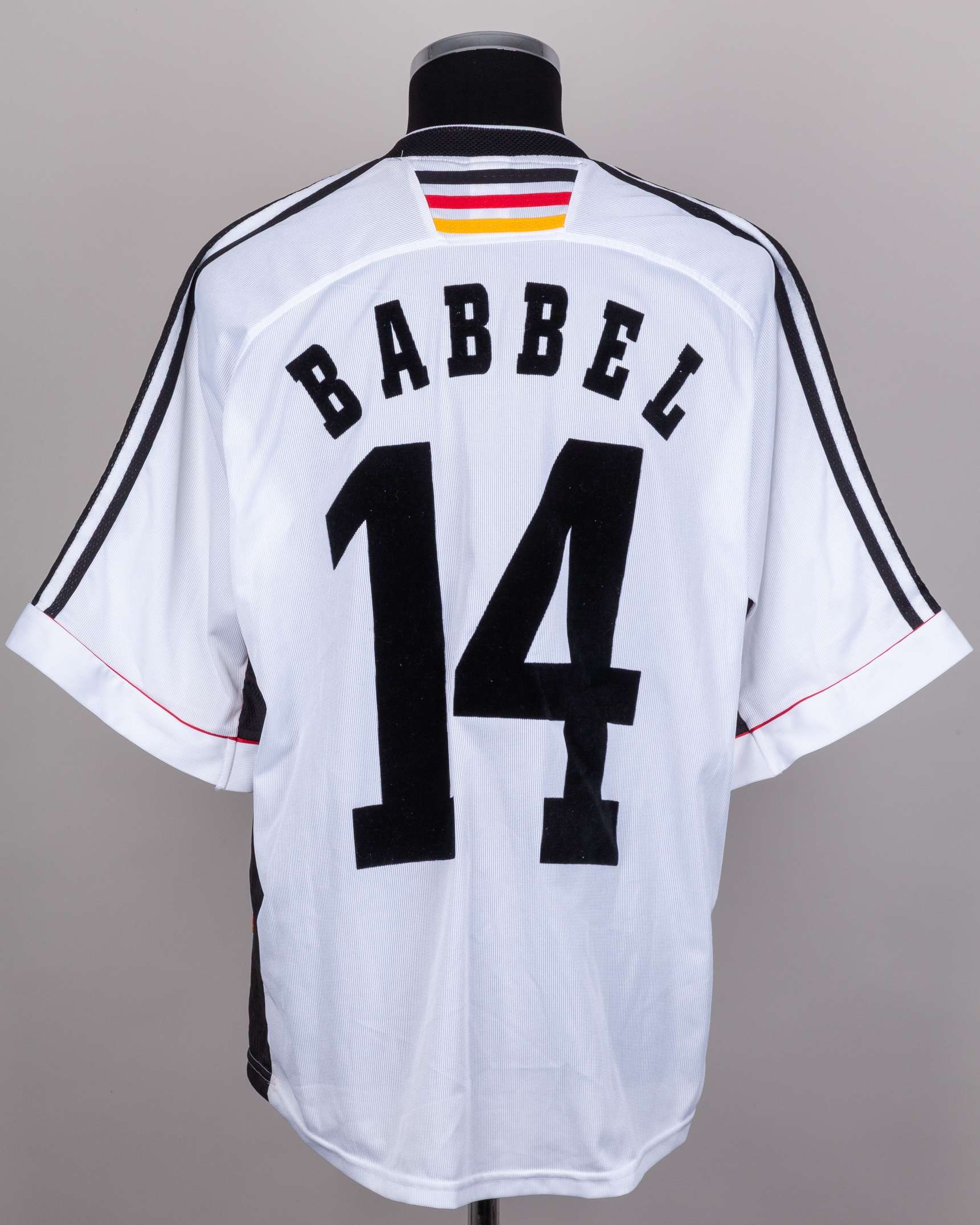 Germany - Markus Babbel white and black No.14 Germany match issued World Cup shirt, 1998 - Image 2 of 5