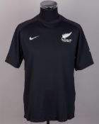 New Zealand - black No.13 New Zealand match issued short-sleeved shirt
