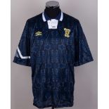 Scotland - blue No.10 Scotland match issued short-sleeved shirt, 1992-93
