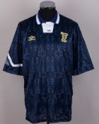 Scotland - blue No.10 Scotland match issued short-sleeved shirt, 1992-93