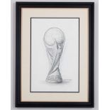 Silvio Gazzaniga&nbsp;an original pencil drawing of the World Cup