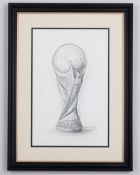 Silvio Gazzaniga&nbsp;an original pencil drawing of the World Cup