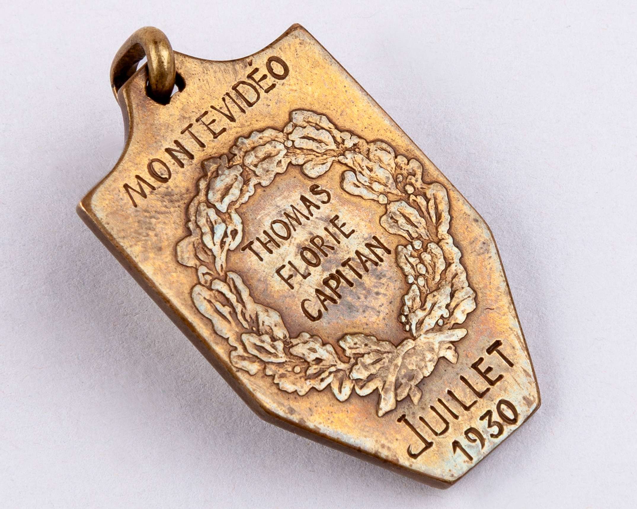 Thomas Florie: an extremely rare bronze USA v. Argentina 1930 World Cup Third Place medal - Image 3 of 4