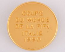 David Will: Continental gold 1990 World Cup commemorative medal, designed by Huguenin