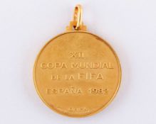 1982 FIFA World Cup Final gold winners medal&nbsp;