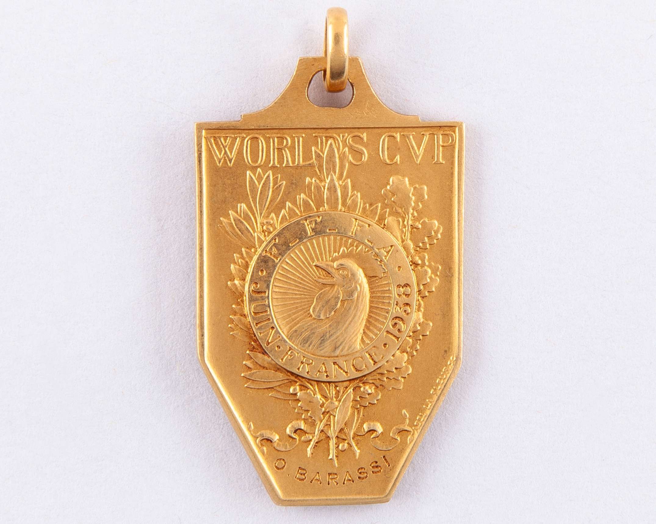 1938 World Cup Final winners medal presented to Ottorino Barassi&nbsp; - Image 2 of 2