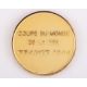 David Will: yellow-metal FIFA 1998 World Cup medal, designed by Bertoni - Image 1 of 4