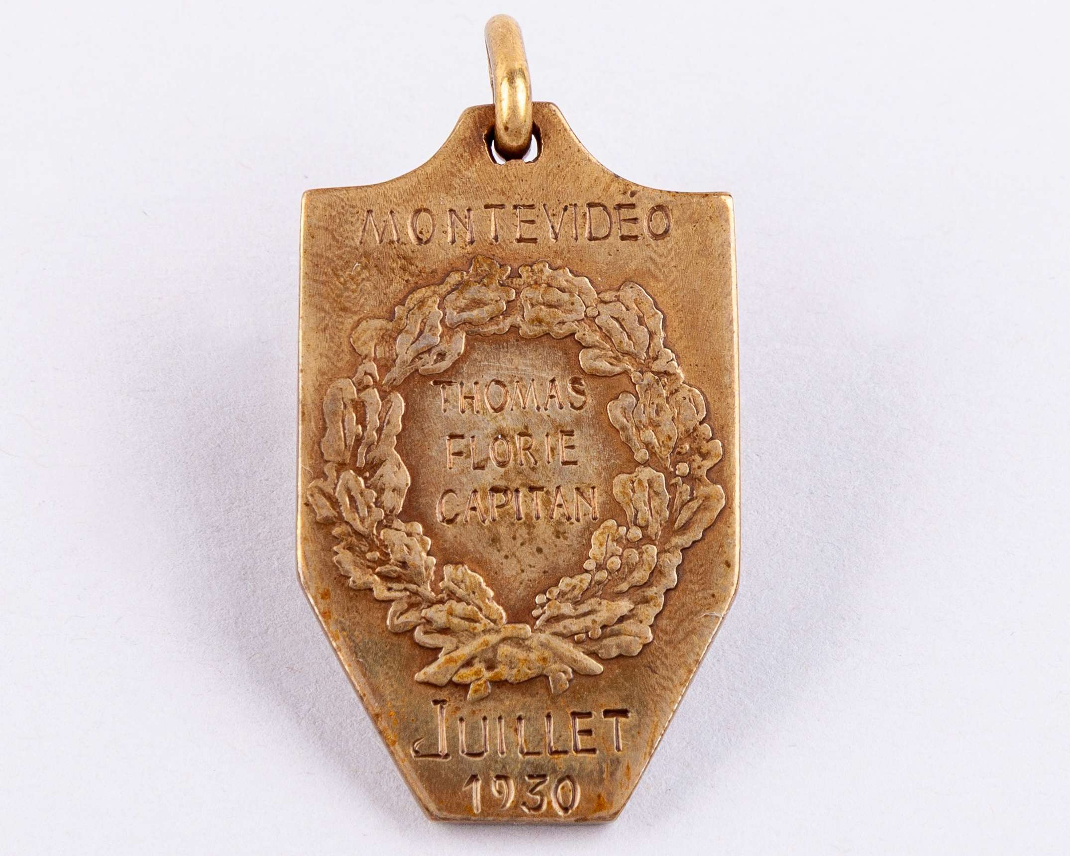 Thomas Florie: an extremely rare bronze USA v. Argentina 1930 World Cup Third Place medal - Image 2 of 4