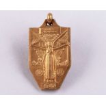 Pablo Dorado: an extremely rare yellow-metal Uruguay 1930 World Cup Winners medal