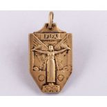 Fritz Laband: an extremely rare Continental gold West Germany v. Hungary 1954 World Cup medal