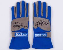 Nigel Mansell 1992 Williams Renault Signed Replica Gloves
