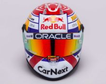 Max Verstappen 2022 Signed Red Bull Racing 1:2 Scale Schuberth&nbsp;Helmet - Dutch GP Design