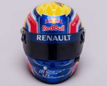 Mark Webber 2013 Signed Red Bull Racing 1:2 Scale Arai Helmet