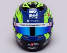 Oliver Bearman 2025 Signed Haas 1:2 Scale Bell Helmet