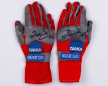 Nigel Mansell Signed Sparco Used Gloves