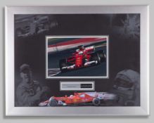 Sebastian Vettel Signed Ferrari Framed Photo