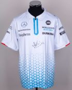 Nigel Mansell Signed Williams Racing Polo Shirt