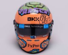 Daniel Ricciardo 2022 Signed McLaren F1 Team 1:2 Scale Arai Helmet