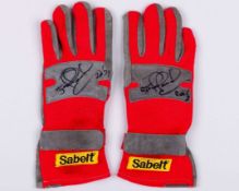 Nigel Mansell Signed Sabelt Used Gloves