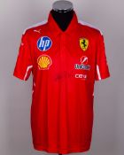 Nigel Mansell Signed Ferrari Polo Shirt (New)