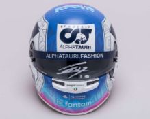 Pierre Gasly 2022 Signed Alpha Tauri 1:2 Scale Bell Helmet - Miami Grand Prix Special Design