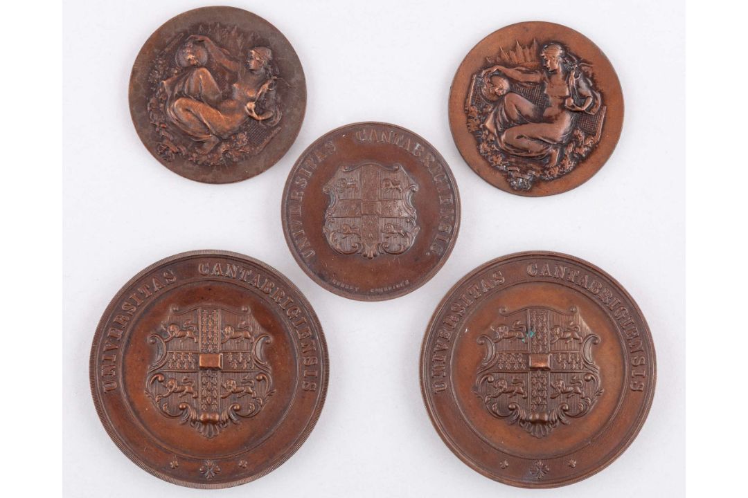 Raymond Tuckey a bronze Cambridge University Lawn Tennis runners-up medal, 1930 - Image 1 of 3