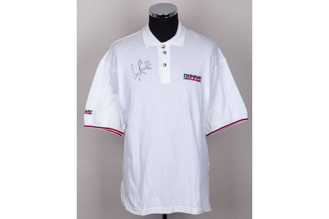 Greg Rusedski autographed white short-sleeved shirt - Image 1 of 6