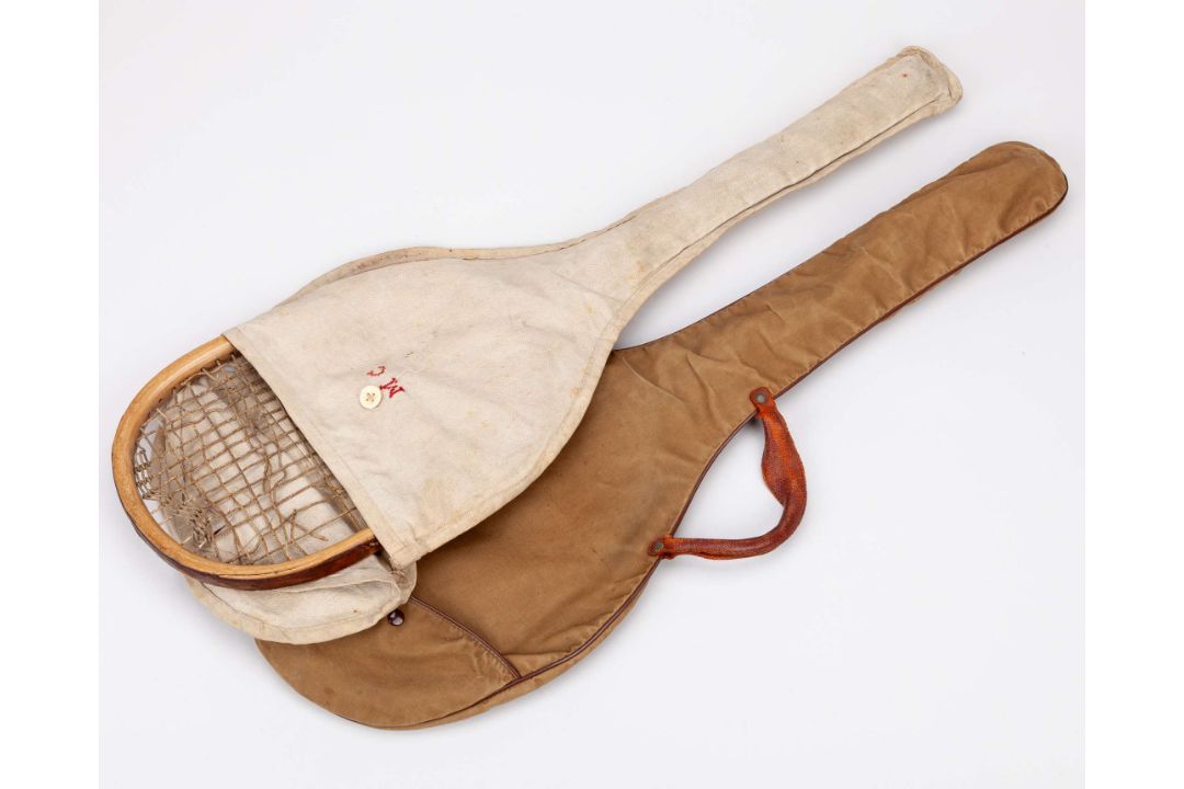 A Wrinch & Sons early offset lawn tennis racket - Image 2 of 10