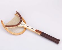 John McEnroe smashed Wilson Jack Kramer Pro Staff wooden tennis racket, Wimbledon c.1977-80
