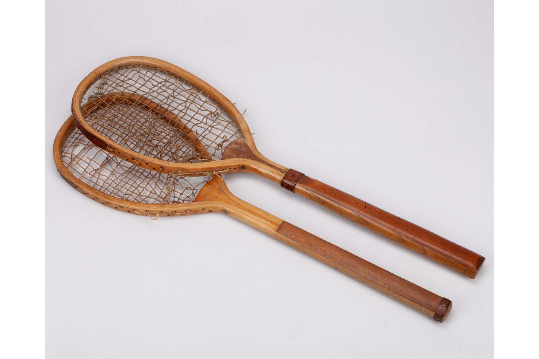 A Wrinch & Sons early offset lawn tennis racket - Image 1 of 10
