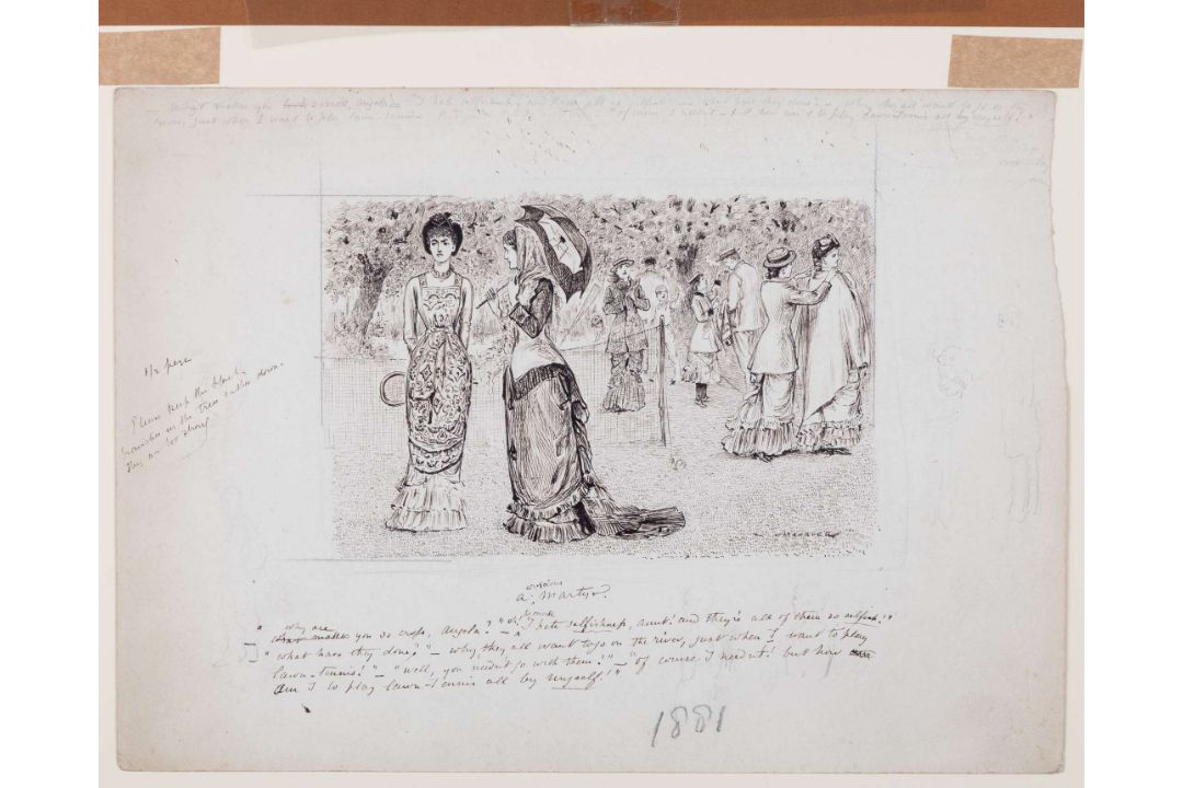 George Du Maurier 1834-1896 - Lawn Tennis A Conscious Martyr - Image 2 of 12