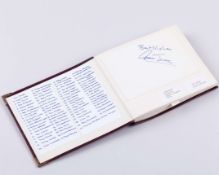 A tennis autograph album, 80 pages of notable champions