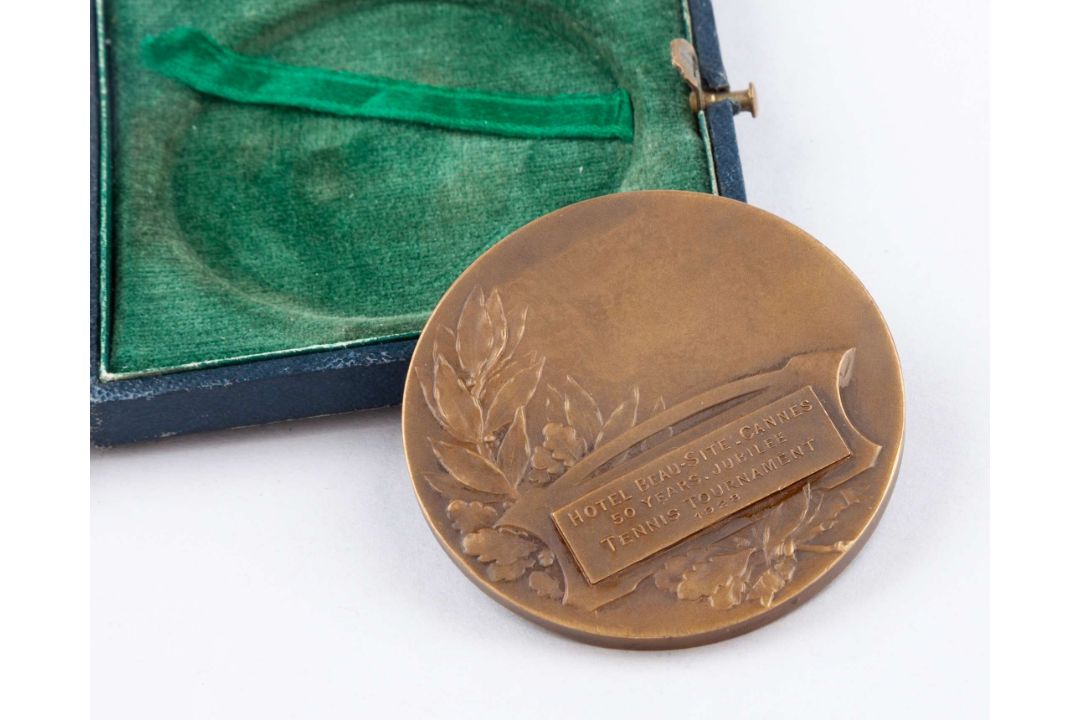 A bronze Le Touquet Lawn Tennis 17th International Tournament, 1921 small plaque - Image 4 of 6
