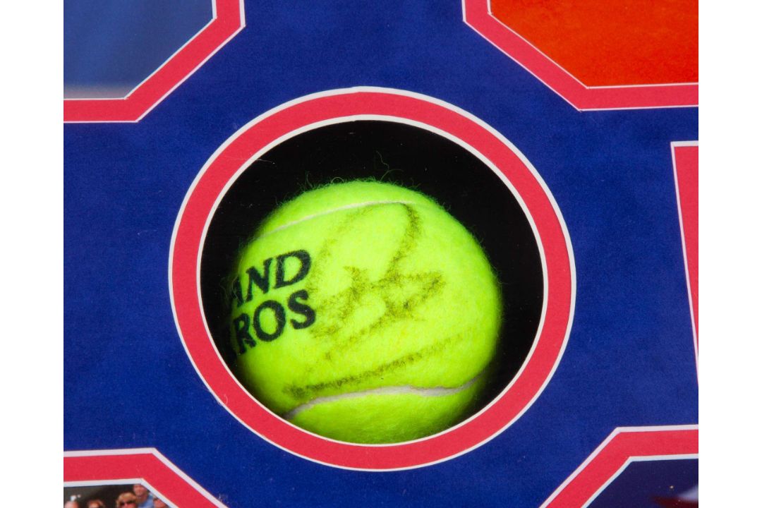An autographed US Open four tennis ball display - Image 5 of 5