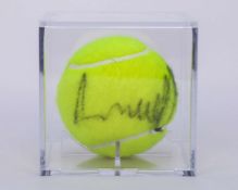 Andy Murray autographed Wimbledon tennis ball, 2013