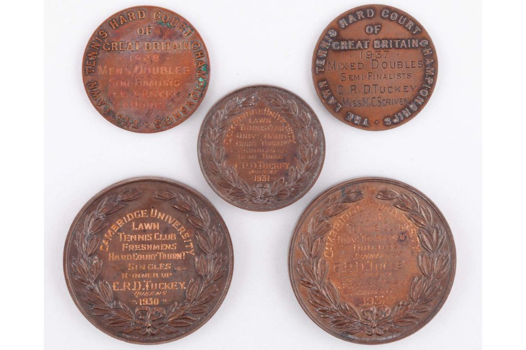 Raymond Tuckey a bronze Cambridge University Lawn Tennis runners-up medal, 1930 - Image 2 of 3