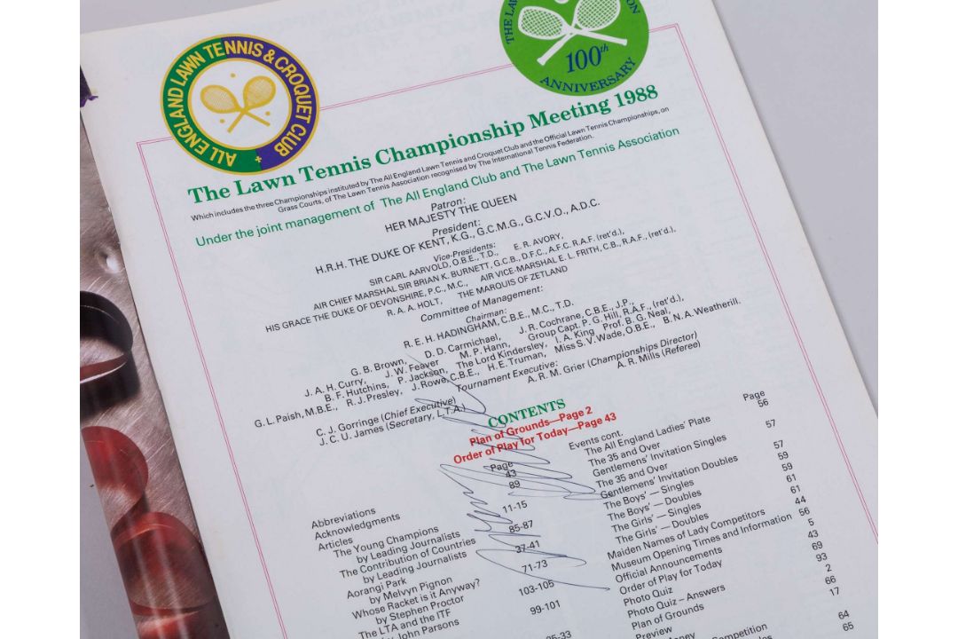 The Peter Jackson CBE Tennis Archive&nbsp; - Image 2 of 8
