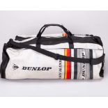 John McEnroe large white Dunlop equipment duffle bag