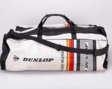 John McEnroe large white Dunlop equipment duffle bag