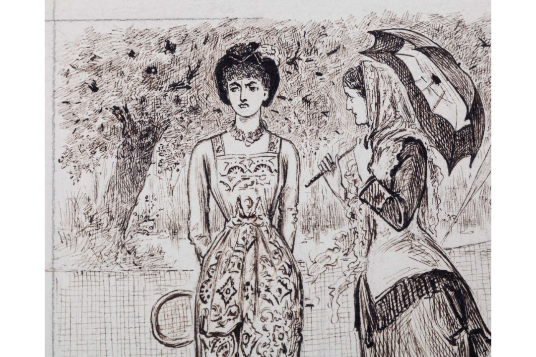 George Du Maurier 1834-1896 - Lawn Tennis A Conscious Martyr - Image 3 of 12