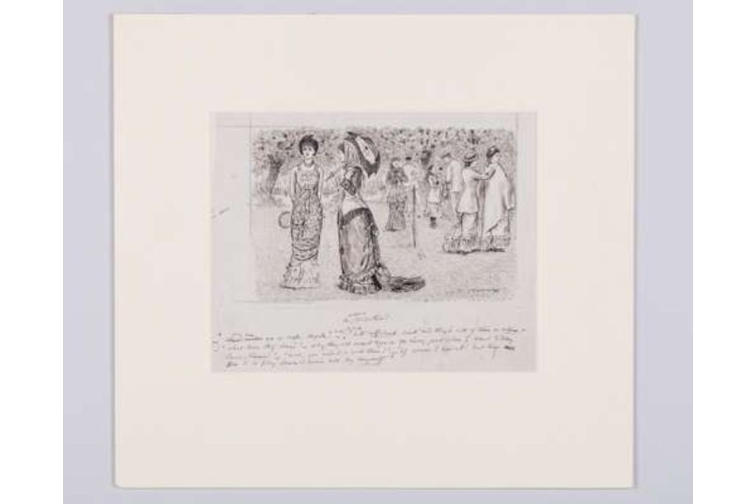 George Du Maurier 1834-1896 - Lawn Tennis A Conscious Martyr - Image 1 of 12