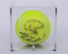 Rafael Nadal an autographed Wimbledon tennis ball, 2010