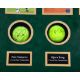 An autographed US Open four tennis ball display - Image 4 of 5