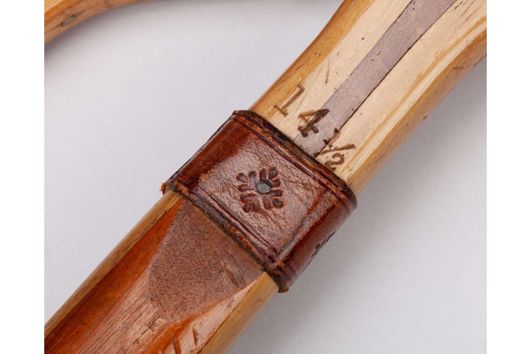 A Wrinch & Sons early offset lawn tennis racket - Image 5 of 10