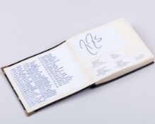A tennis autograph album, 82 pages of notable champions