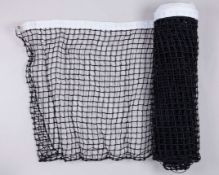 2012 Centre Court singles match used net, the net band autographed by Roger Federer