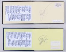 Two tennis autograph albums, approx. 130 autographs