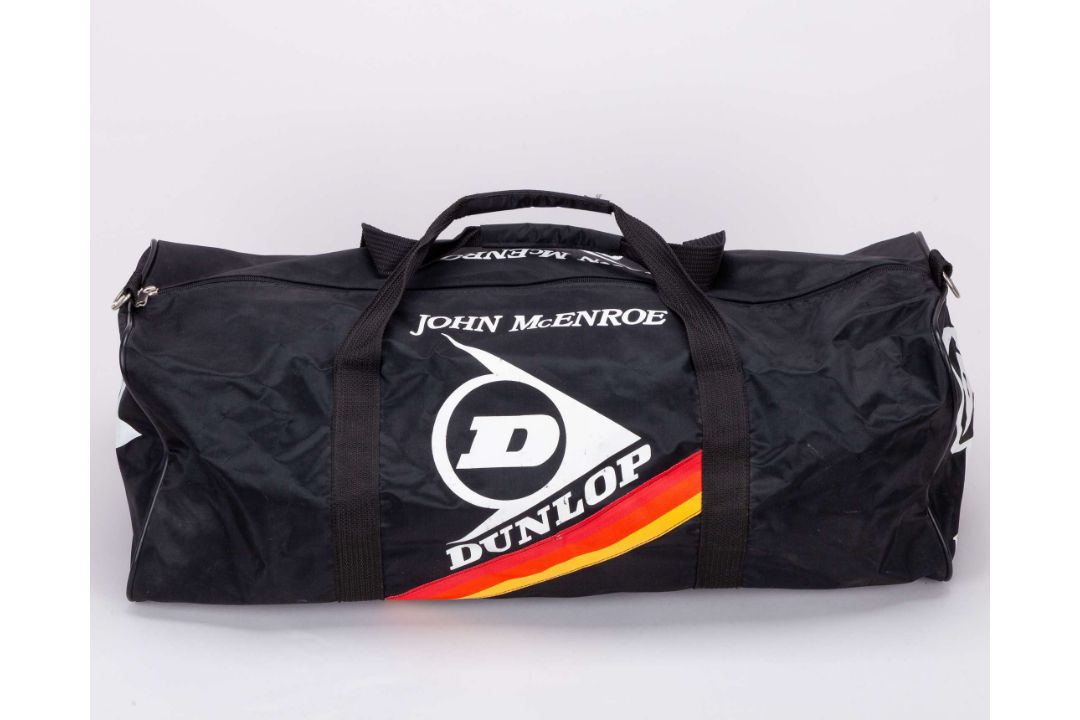 John McEnroe black Dunlop equipment duffle bag - Image 3 of 5