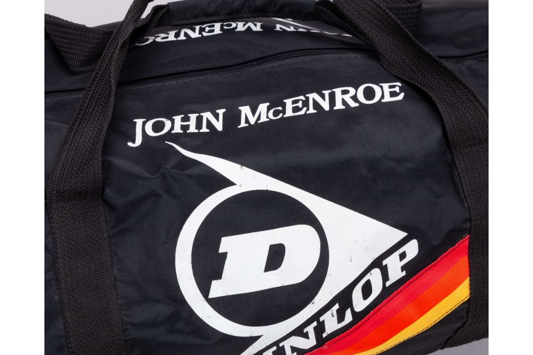 John McEnroe black Dunlop equipment duffle bag - Image 4 of 5